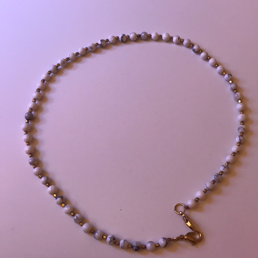 Marble beaded choker